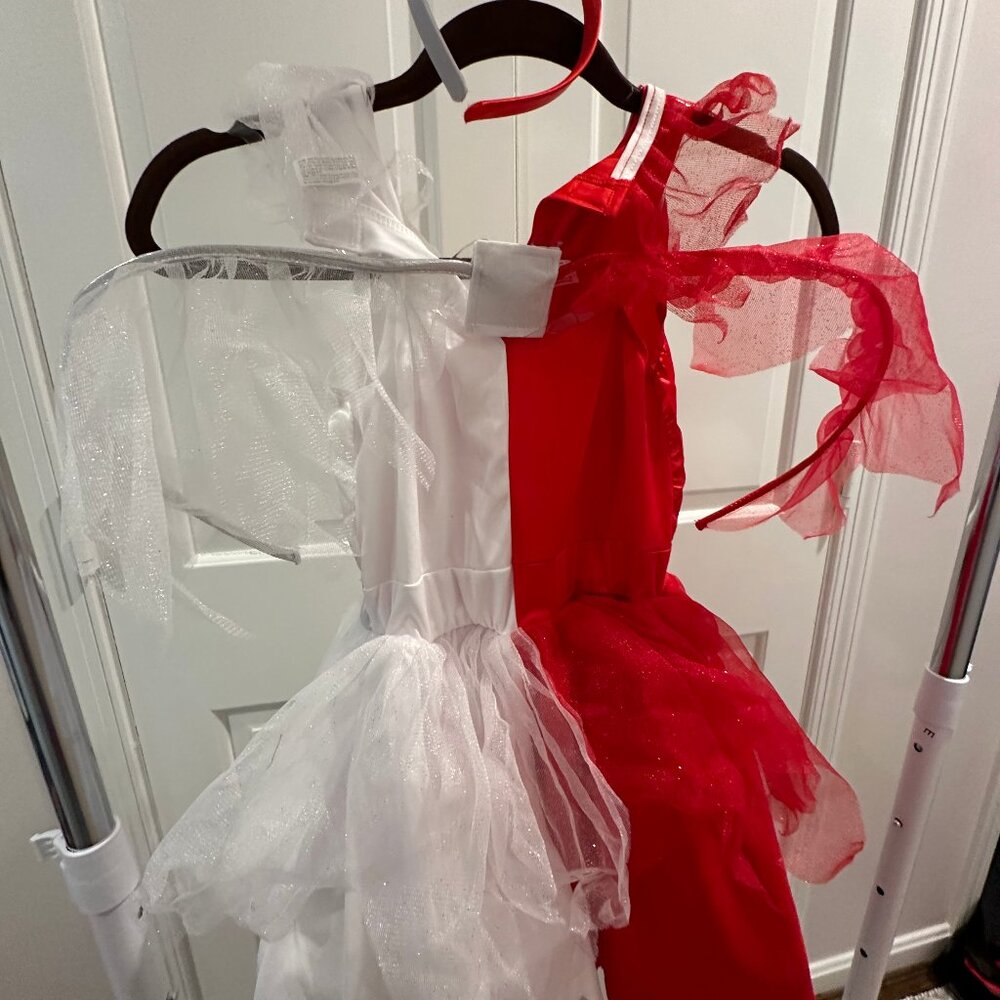 Kids Half Angel Half Devil Costume Size M